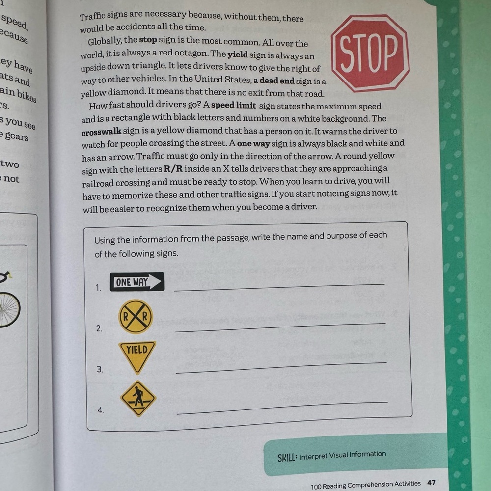 4th‎ Grade Reading Comprehension Workbook – 100 Activities –Common Core Aligned - Picture 7 of 12